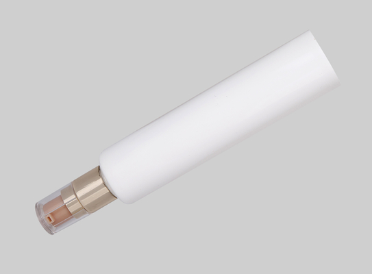 White PE Airless Pump Tube D35mm 35-110ml Cosmetic Custom Face Lotion Serum